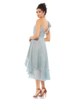 Women's Ieena Ruffled Faux Wrap Midi Dress