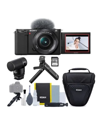 Sony Alpha Zv-E10 Aps-c (Black) with 16-50mm Lens Bundle with Creator Kit