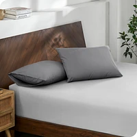 Bare Home Organic Cotton Percale Pillowcase Set Queen