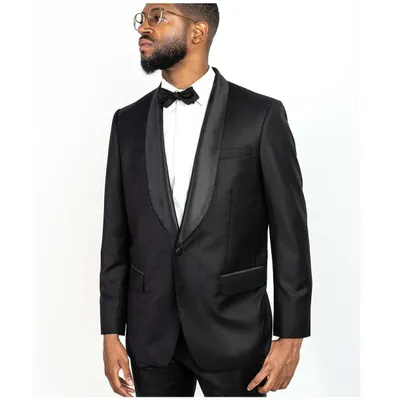 Men's Black Shawl Tuxedo Jacket