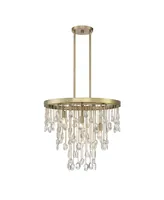 Livorno 4-Light Chandelier in Noble Brass