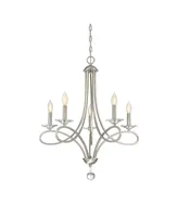 Trade Winds Lighting 5-Light Chandelier In Brushed Nickel