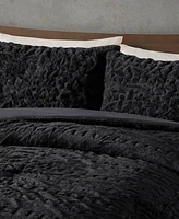 Madison Park Blair Ruched 3-Pc. Faux Fur Comforter Set