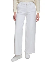 Dkny Jeans Women's High-Rise Wide-Leg Trouser - Opt