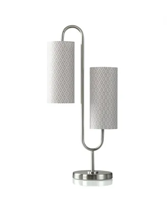 30.25" Modern Double Curve Table Lamp