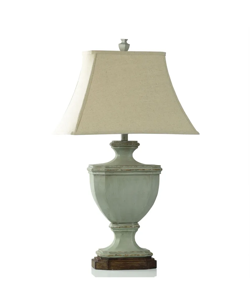 33.75" Oldsbury Farmhouse Table Lamp with Beige Shade