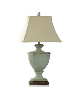 33.75" Oldsbury Farmhouse Table Lamp with Beige Shade