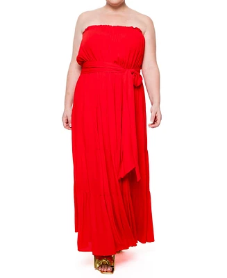 Meghan Los Angeles Plus Size Makena Maxi Dress