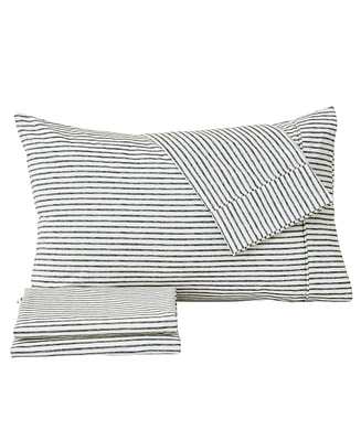 Premium Comforts Striped Wrinkle Resistant Microfiber 4-Pc. Sheet Set, King - Stripe