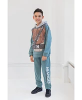 Starwars Star Wars Darth Vader Boba Fett The Mandalorian Fleece Pullover Hoodie and Pants Outfit Set Toddler| Child Boys