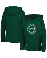 Big Boys adidas Green Mexico National Team Pullover Hoodie