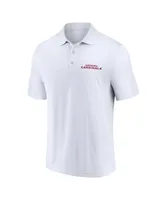 Men's Fanatics White, Cardinal Arizona Cardinals Lockup Two-Pack Polo Shirt Set