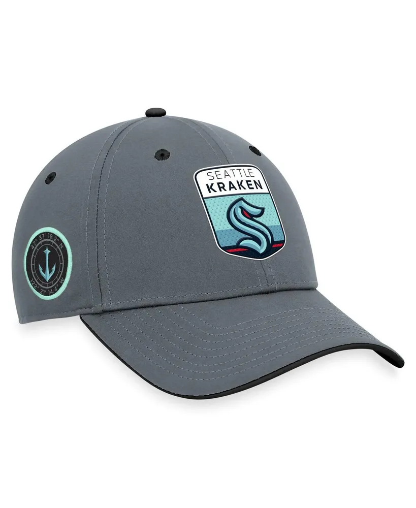 Men's Fanatics Gray Seattle Kraken Authentic Pro Home Ice Flex Hat