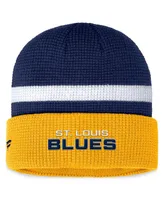 Men's Fanatics Navy, Gold St. Louis Blues Fundamental Cuffed Knit Hat