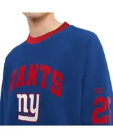 Men's Tommy Hilfiger Royal New York Giants Reese Raglan Tri-Blend Pullover Sweatshirt