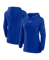 Women's Nike Royal Buffalo Bills Sideline Performance Long Sleeve Hoodie T-shirt