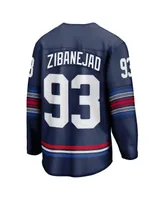 Men's Fanatics Mika Zibanejad Navy New York Rangers Alternate Premier Breakaway Player Jersey