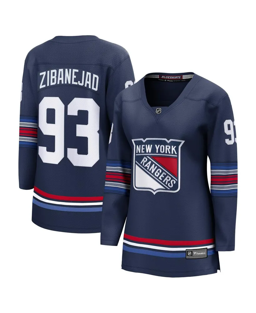 Women's Fanatics Mika Zibanejad Navy New York Rangers Alternate Premier Breakaway Player Jersey