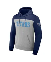 Men's Nfl x Darius Rucker Collection by Fanatics Heather Gray Tennessee Titans Color Blocked Pullover Hoodie