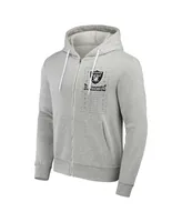 Men's Nfl x Darius Rucker Collection by Fanatics Heather Gray Las Vegas Raiders Domestic Full-Zip Hoodie