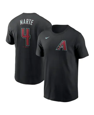 Men's Nike Ketel Marte Black Arizona Diamondbacks 2024 Fuse Name and Number T-shirt