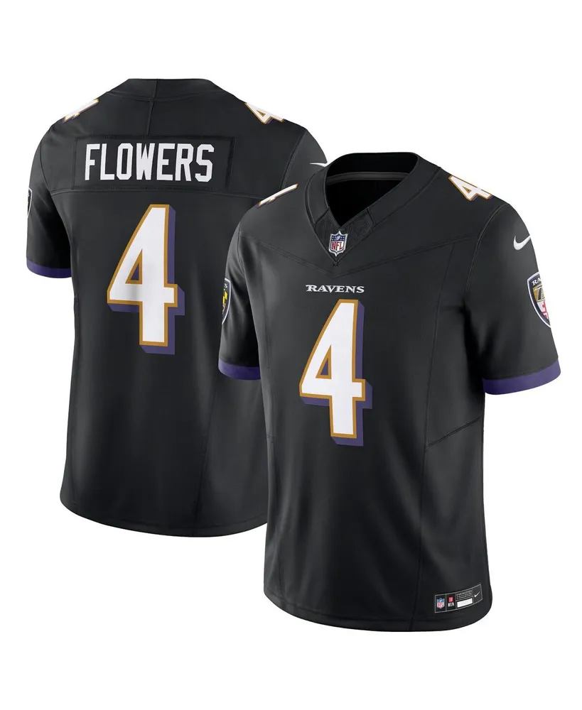 Men's Nike Zay Flowers Black Baltimore Ravens Alternate Vapor F.u.s.e. Limited Jersey