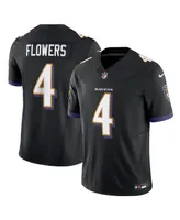 Men's Nike Zay Flowers Black Baltimore Ravens Alternate Vapor F.u.s.e. Limited Jersey