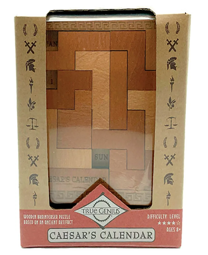 True Genius Caesar's Calendar Wood Puzzle