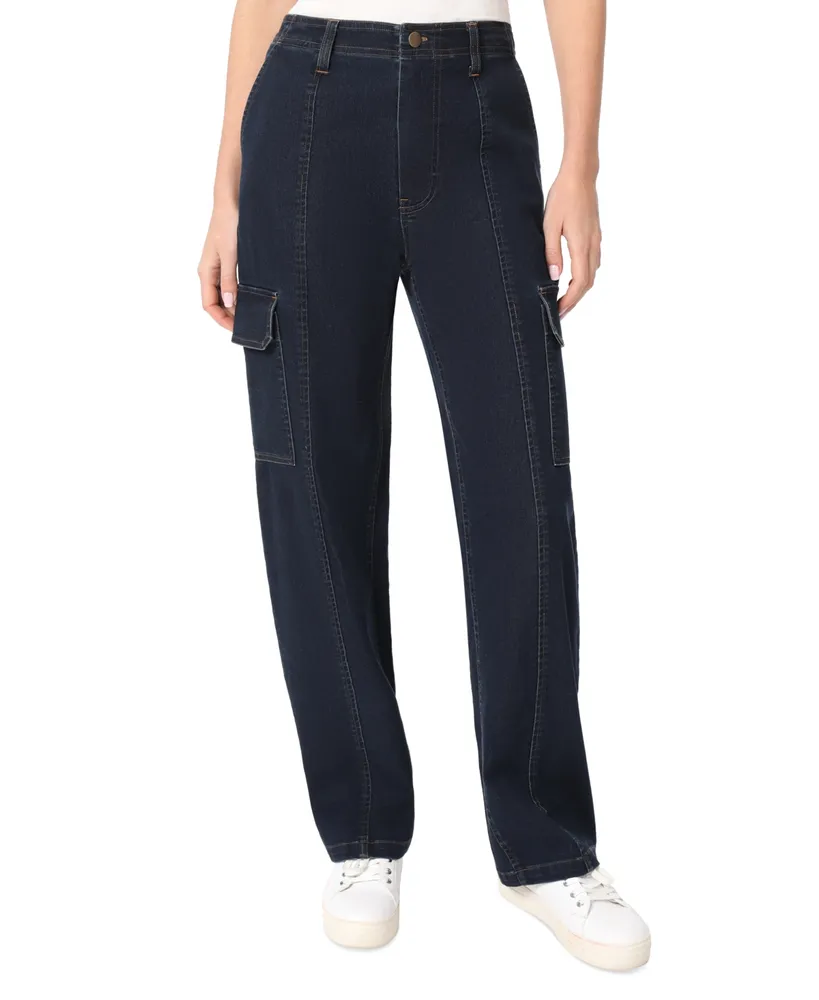 Jones New York Women's City Seam-Front Cargo Jeans