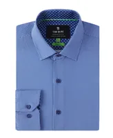 Tom Baine Men's Geometric Performance Stretch Button Down Dress Shirt