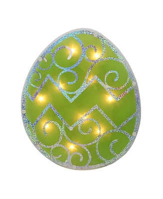 Northlight 12" Lighted Easter Egg Window Silhouette Decoration