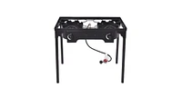 150000 Btu Double Burner Outdoor Stove Bbq Grill