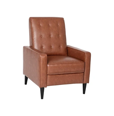 Darcy Recliner Chair Mid-Century Modern Tufted Upholstery Ergonomic Push Back Living Room