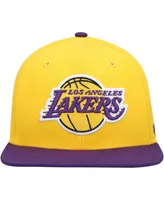 Men's '47 Brand Gold, Purple Los Angeles Lakers Two-Tone No Shot Captain Snapback Hat