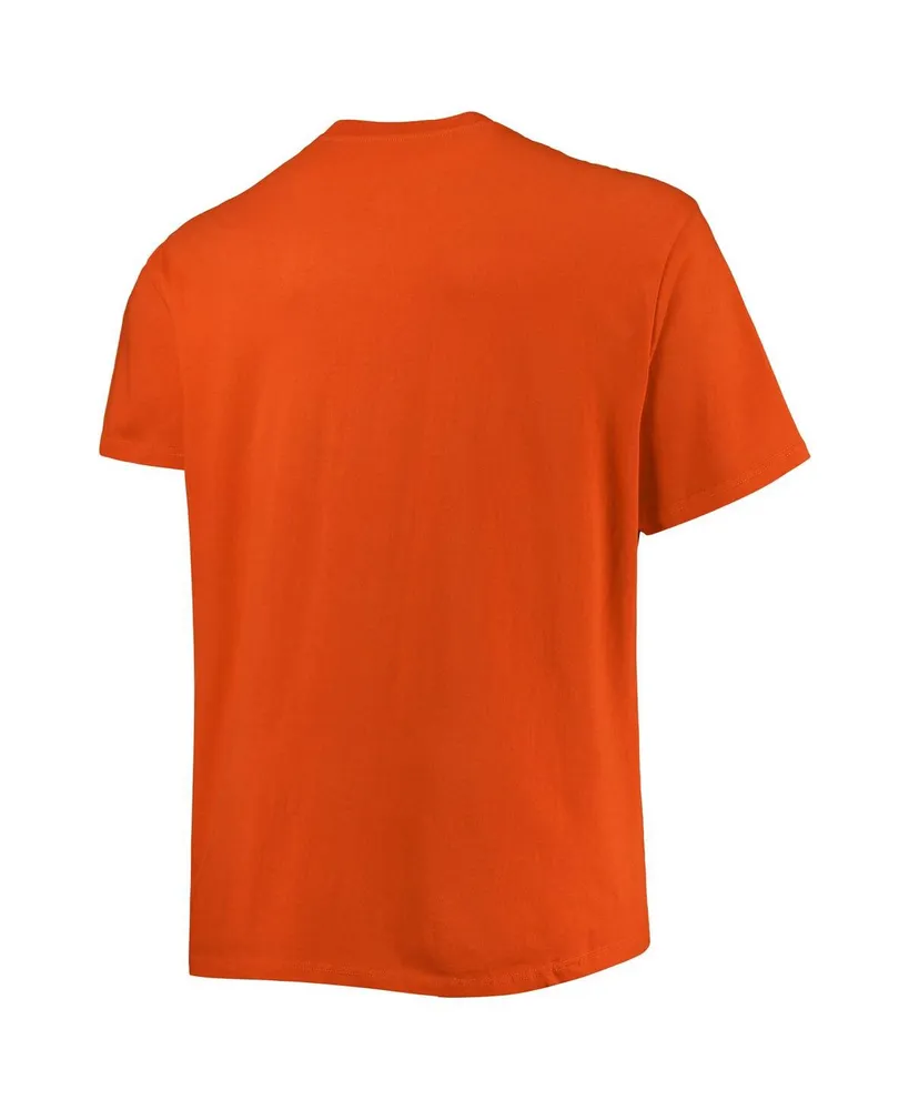 Men's Champion Orange Clemson Tigers Big and Tall Arch Over Wordmark T-shirt