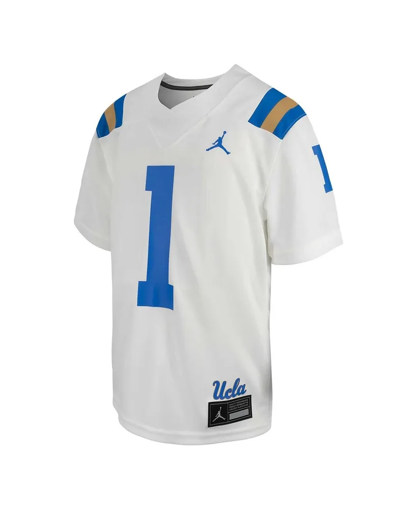 Big Boys Jordan #1 White Ucla Bruins Untouchable Replica Game Jersey