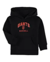 Toddler Boys Black, Gray San Francisco Giants Play-By-Play Pullover Fleece Hoodie and Pants Set