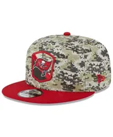 Youth Boys and Girls New Era Camo, Scarlet Tampa Bay Buccaneers 2023 Salute To Service 9FIFTY Snapback Hat