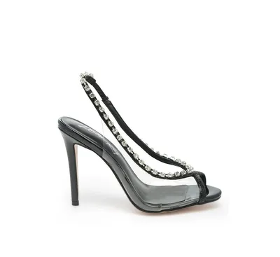 Camarine Diamante Embellished Clear High Heels sandals