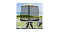 9 -10 Feet Outdoor Umbrella Table Screen Mosquito Bug Insect Net