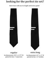 ConStruct Men's Solid Black 1" Tie Bar