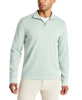 Kenneth Cole Men's Stretch Textured-Knit Quarter-Zip Performance Sweatshirt