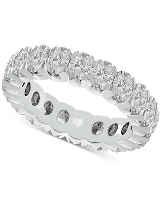 Diamond Oval-Cut Eternity Band (4 ct. t.w.) 14k Gold (Also Platinum)