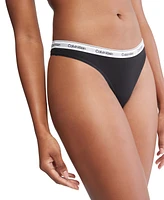 Calvin Klein Women's Modern Logo Low-Rise Thong Underwear QD5043