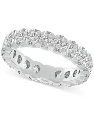 Diamond Oval-Cut Eternity Band (3 ct. t.w.) 14k Gold (Also Platinum)