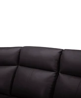 Addyson 117" 5-Pc. Leather Sectional with 2 Zero Gravity Recliners Power Headrests, Created for Macy's