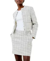 French Connection Women's Effie Boucle Open Front Jacket