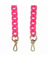 The American Case hot pink, ultra resistant matte chain with golden carabiners