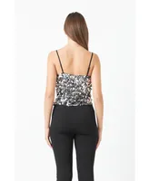 Women's Stretched Sequin Top