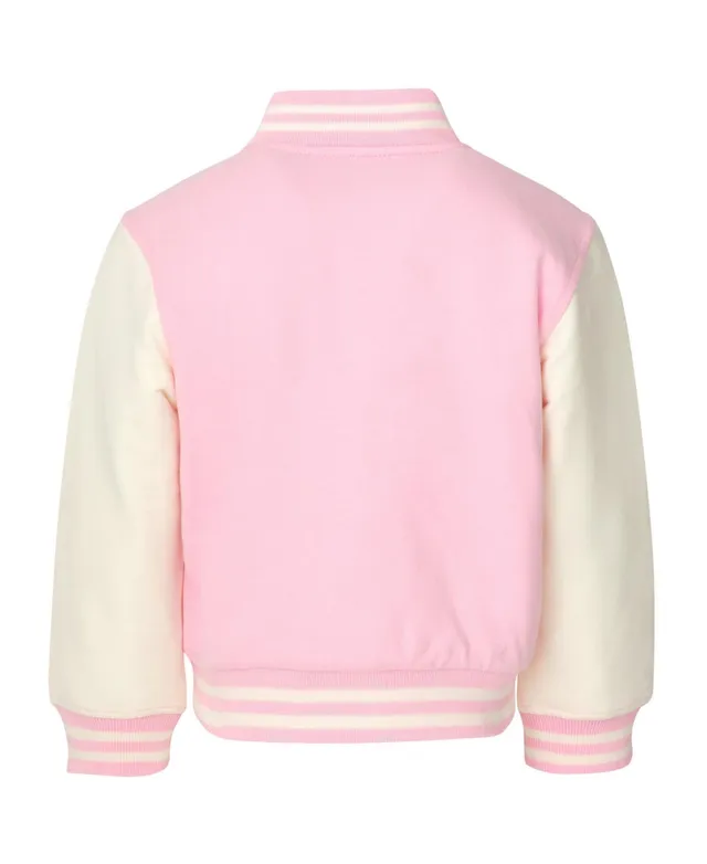 Barbie Girls French Terry Varsity Bomber Jacket Toddler